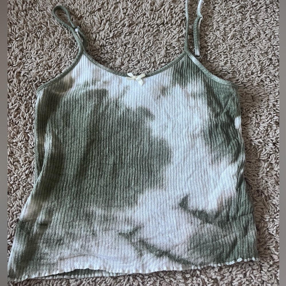 Green and white Fitz and Eddi tank worn once